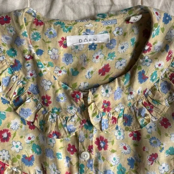 Size medium DÔEN Prairie Top - Tasha Garden Print - Picture 5 of 10